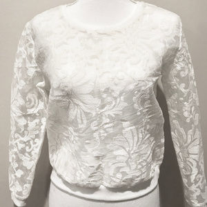 KIIND OF White Organza Pullover Tank Top Blouse